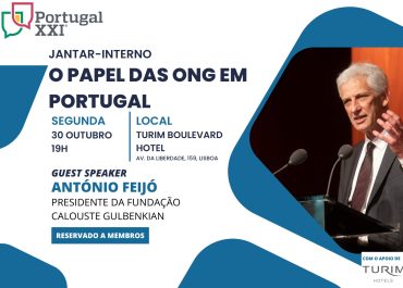 Portugal XXI | Jantar-Debate “O Papel das ONG em Portugal”